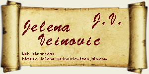 Jelena Veinović vizit kartica